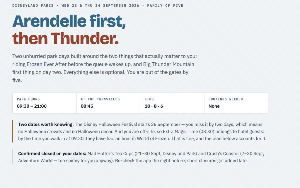 Claude HTML output