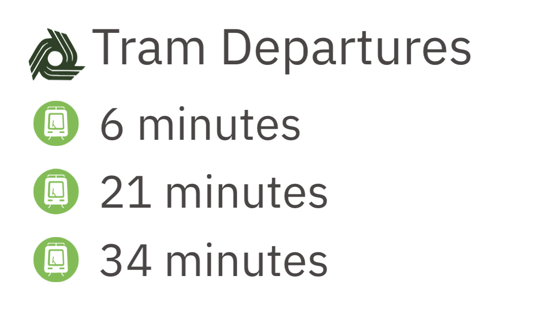 MagicMirror Tram Arrival Plugin